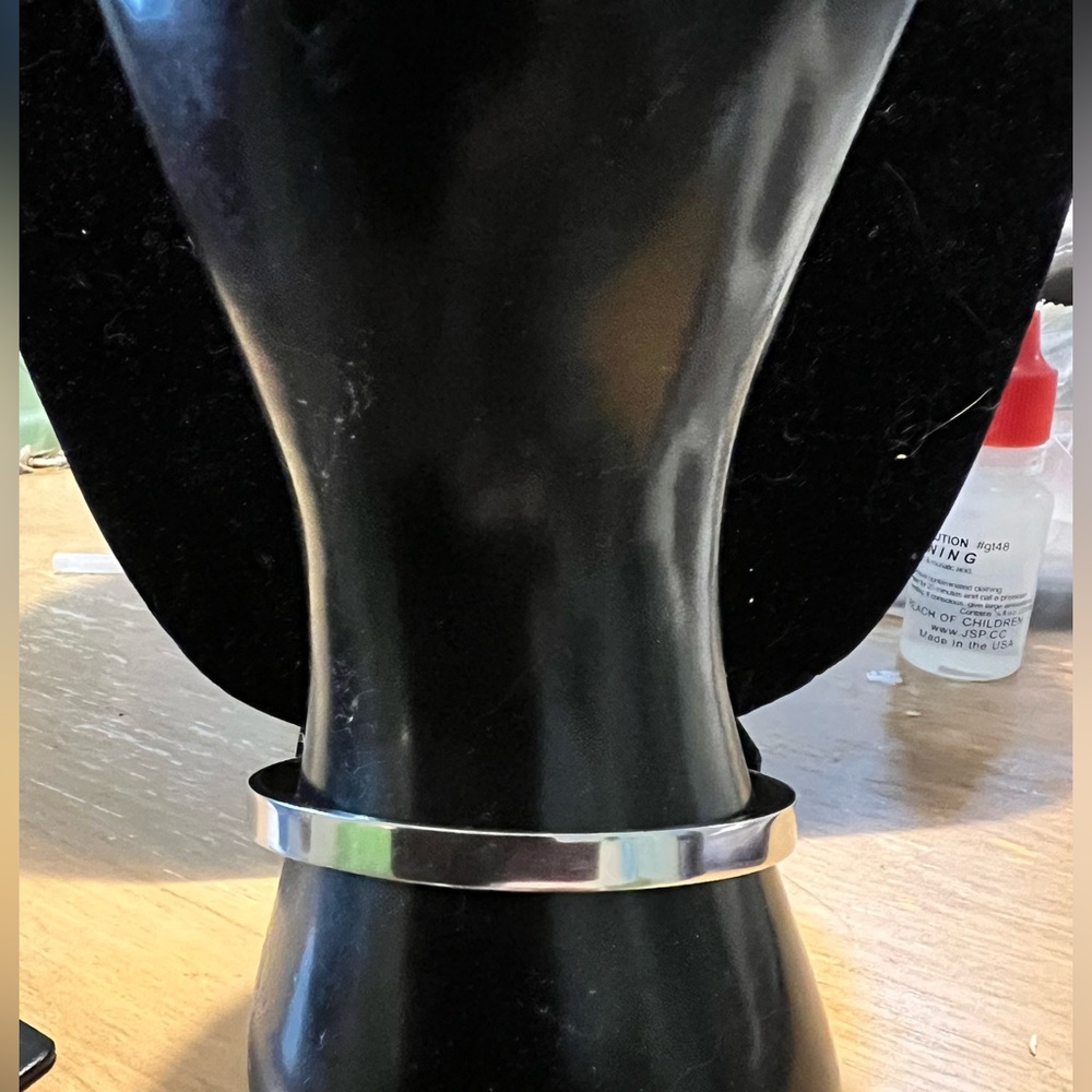 Mint&Lilly  stainless steel silver tone cuff bracelet. Inspiration